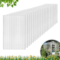 24 Pcs Polycarbonate Greenhouse Panels, 4' x 2' x 0.16'' Twin-Wall Panels, Polycarbonate Sheet for All Weather Outdoor Garden and Greenhouse Covering