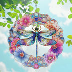 Dragonfly Wind Spinners, Dragonfly Gifts for Women, 12-Inch 3D Kinetic Stainless Steel Metal Wind Spinners Outdoor Indoor Hanging Decor for Garden Yard Art