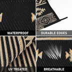 HiiARug Outdoor Rug 5'x7' Outdoor Plastic Straw Rug Waterproof Patio Mat Camping Rug Reversible RV Mat Outdoor Area Rugs for Outdoors, RV, Patio, Backyard, Deck, Camping