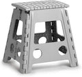 Zeller Present - Schöner Leben. Praktisch WOHNEN. Zeller 13036 Premium Klapphocker faltbar, Kunststoff, grau, TÜV geprüft, belastbar bis 150 kg, ca. 38,5 x 31,5 x 39 cm, Plastik, groß