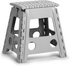 Zeller Present - Schöner Leben. Praktisch WOHNEN. Zeller 13036 Premium Klapphocker faltbar, Kunststoff, grau, TÜV geprüft, belastbar bis 150 kg, ca. 38,5 x 31,5 x 39 cm, Plastik, groß