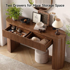 ONBRILL 55 Inch Console Table with 2 Drawers, Entryway Tables with Storage