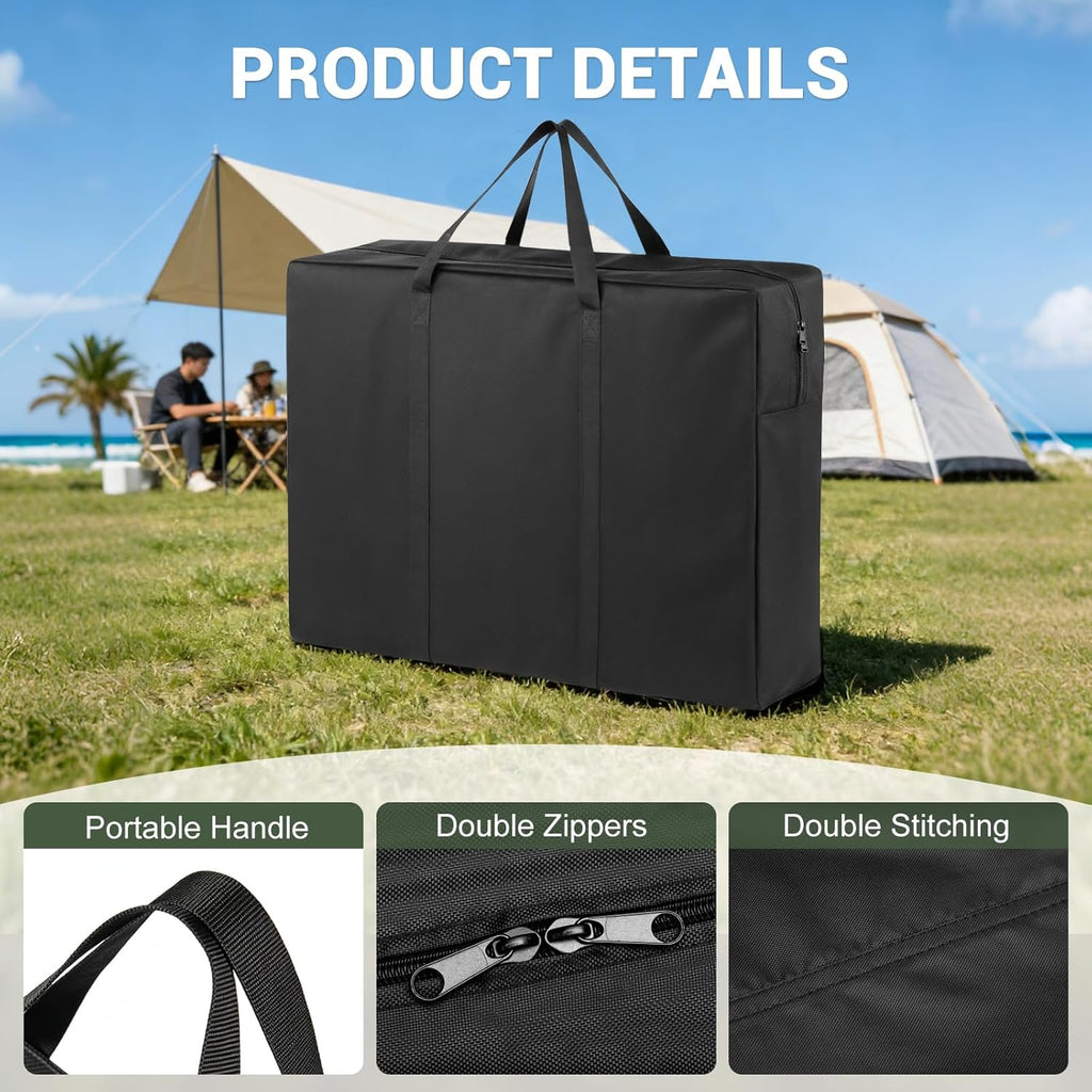 Folding Camping Kitchen Table Storage Bag for GCI Outdoor - 600D Waterproof Cook Station Carry Bag for Folding Picnic/Camp Tables with Durable Zipper, Foldable Table Carry Cover, 35 L x 6" W x 22" H