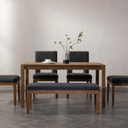 Linen Dining Bench Upholstered Entryway Bench Farmhouse Shoe Bench Seat Ottoman for Hallway Living Room Bedroom End of Bed Dining Room Kitchen, 45.5" Long, Charcoal