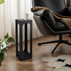 COVLON Drink Table, Wood Small Space Side Table, Decorative End Table for Living Room,Badroom or Entryway Decoration, Black
