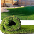 Petgrow Luxurious Artificial Grass Realistic Turf 9 X 28 Feet,1.57 Inch Pile Height Ultrathick Indoor/Outdoor Dog Fake Faux Grass,Synthetic Grass Rug Garden Landscape Patio,Drainage Holes