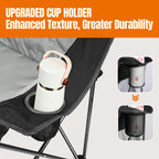 2 Person Camping Chair, Heavy Duty 650LBS Padded Loveseat for Couples & Pets, Foldable Double Camp Chair with Reinforced Storage Bag, Ideal for Outdoor Festivals, Beach, & Car Camping