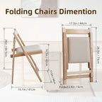 COMUHOME Wood Round Folding Dining Table with 2 Chairs, 47.3" Folding Table and Chairs with Storage Shelf Metal Legs for Home Dining Room Living Room, Space Saving Foldable Dining Table with 2 Chairs