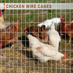 Tongmo 4 ft x 100 ft Galvanized Welded Wire Fence, 16GA Garden Chicken Wire Fence Roll, Mesh Size 2" x 4"Hardware Cloth, Ideal for Yard Protection and Poultry Netting