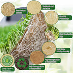1Roll 10" X 79" Microgreen Grow Mat Natural Fiber Grow Mats Microgreens Grow Kit Hydroponic Pads Indoor Organic Production for Microgreen Starter Tray Wheatgrass Sprouts