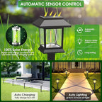 Solar Pathway Lights Outdoor, 12 Pack Upgraded LED Waterproof Solar Lights Outdoor, Landscape Lighting for Outside Driveway Garden Walkway Path Yard Lawn Décor, Warm White