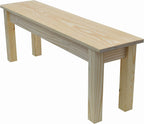 Unfinished Canvas Bench (72 inches)