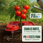 DALEN Gardeneer Tomato Tray Super Boost – Increases Tomato Plant Yield up to 40% – Easy to Install – 12" Wide x 12" deep x 3.5" high – Pack of 3
