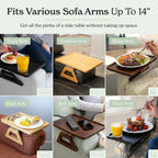 Shamrock Home Trayble Couch Arm Table - Teak