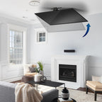 VIVO Black Electric Ceiling TV Mount for 37 to 70 in Screens, MOUNT-E-FD75C | Large Motorized Flip Down TV Mount, Pitched Roof VESA Mount, Heavy Duty Steel, App and Voice Control, Holds 99 lbs