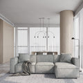 Acanva Zola Modular Sectional Living Room Sofa Set, L-Shape