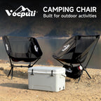Camping Chair, Lightweight Folding Backpacking Hiking Chair, Compact Portable 330 lbs Capacity，Gifts for Men (Black -1pack