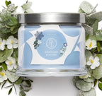 PartyLite 3-Wick Jar Candle, Highly Fragranced Clean Burning Glass Candle, 25-45 Hours Burn Time (Snowflakes & Cotton)