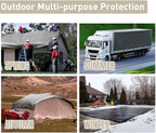 Yescom 16x20 Ft 10 Mil Poly Tarp Protective Cover Tarpaulin Heavy Duty Reversible Silver Black Tarps