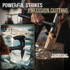 Freelander Hatchet, Sharp Outdoor Axe, Portable Camping Axe with Clip and Sheath, Durable Hatchet for Camping, Hiking, and Outdoor Use with Comfortable Handle