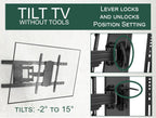 ynVISION.DESIGN Heavy Duty Full Motion TV Wall Mount for 65-100" TVs, XXL | Extends up to 31.5in, tilt swivel leveling, max VESA 800x600, fits flat, LED, LCD, OLED, 4K TVs, Max 154 LBS
