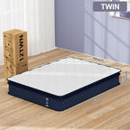 Twin Mattress, 12 Inch Twin Hybrid Mattress for Kids, Twin, Fiberglass Free, Medium Plush, Foam and Spring Hybrid Mattress for Motion Isolation, Pressure Relief & Edge Support, Mattress in A Box