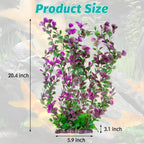 Hamiledyi Aquarium Plastic Plants Aquarium Decor Artificial Fish Tank Plants,Tall Fish Tank Decorations, Extra Large Aquarium Plant 20.4-inch Tall,1PCS
