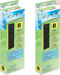 GermGuardian HEPA Pure Genuine Air Purifier Filter B, Removes 99.97% of Pollutants, Wildfire Smoke, Odors, for AC4825, AC4300, AC4900, AC4880, AC4850, CDAP4500, 2-Pack, Black/Yellow, FLT48252PK