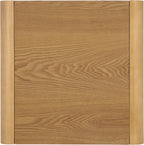 SAFAVIEH Home Collection - Omara Square Side Table, Natural Brown Wood with Lower Shelf (ACC2318A)