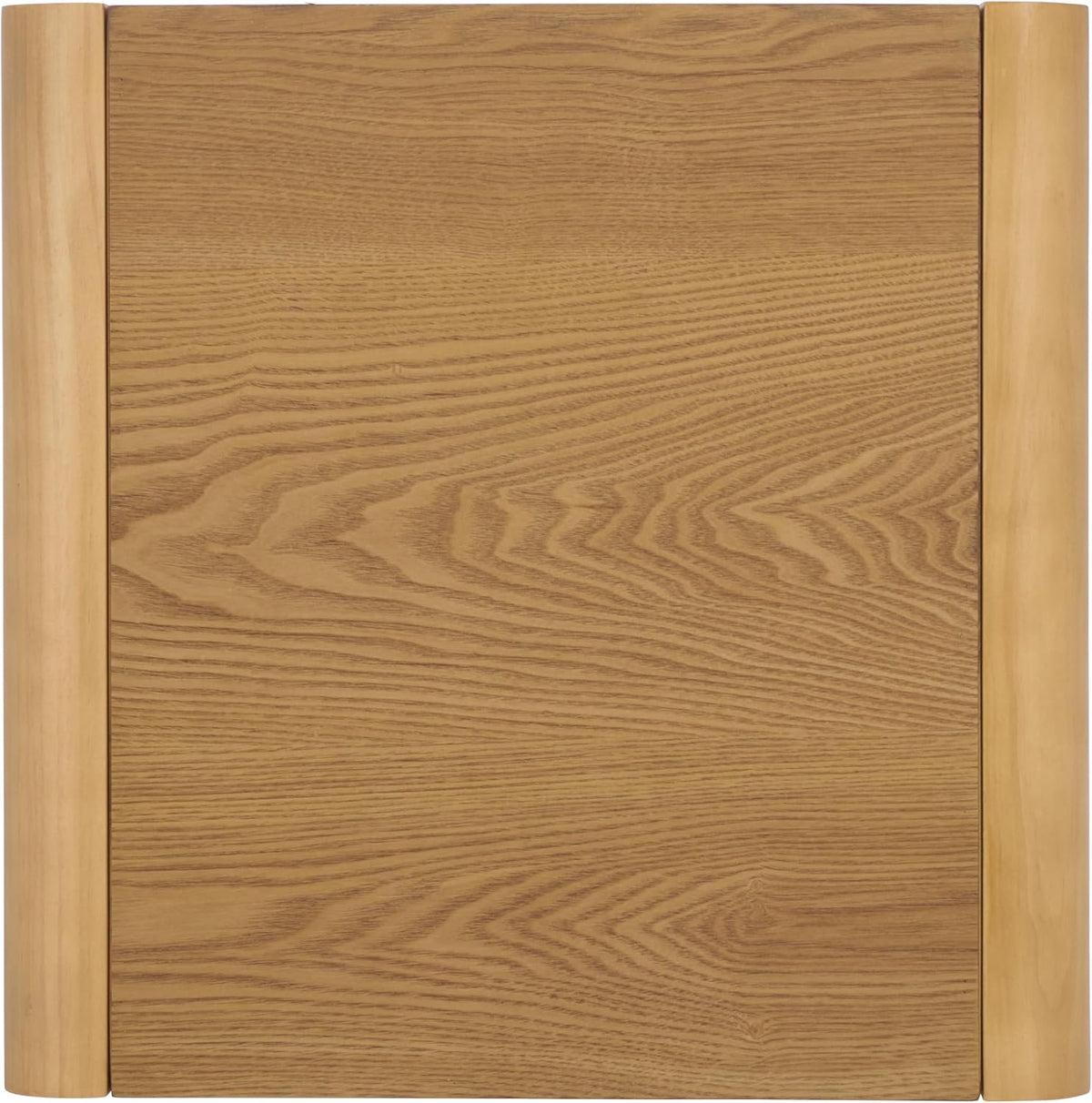 SAFAVIEH Home Collection - Omara Square Side Table, Natural Brown Wood with Lower Shelf (ACC2318A)