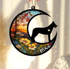 Personalized Dog Memorial, Custom Name Czechoslovakian Wolfdog Dog Christmas Ornament with Name, Custom Breeds, Pet Loss Light Catcher, Gifts for Lovers Loss of Pet Sympathy on Mothers Day Christmas