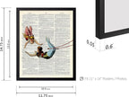 Poster Master Dictionary Art Poster - Acrobat Print - Circus Art - Entertainment Art - Gift for Men, Women & Performer - Chic Decor for Living Room, Bedroom, Dorm or Office, 11x14 Black Framed