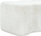 SAFAVIEH Couture Collection Jacqualessa Cream Chenille Bench (Fully Assembled)