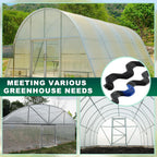 40 Pcs 6.6 ft PVC Coated Greenhouse Swing Spring Wire Greenhouse Spring Lock Wire for Fix Attachment Plastic Poly Film and Shade Cloth