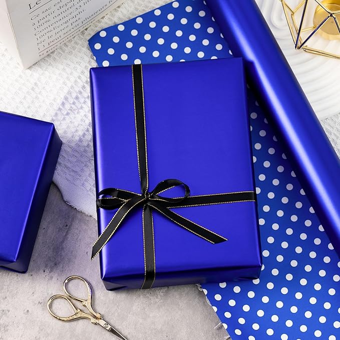 Garbendy Gift Wrapping Paper Roll-Solid Color Pearly-Lustre Paper,Perfect for Wedding, Valentine's Day,Birthday, Christmas,Baby Shower, Party - 17 Inch X 33 Feet