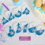 Frozen Themed Birthday Candles, 3rd Birthday Candle for Party Supplies, 2.76 inch Cake Topper Decorations (Number 3)