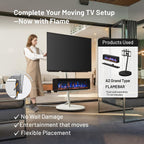 WALL 37.4" Soundbar Shelf for TV Stand Seven Stand A2 Models, Satin White | Compatible with WALL SEVEN STAND TV Stands, Creates a Floating Look for Soundbars, Remotes& Small Devices, Flexible Placement