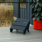 Highwood Italica Modern Adirondack Folding Ottoman, Federal Blue