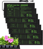 BN-LINK Durable Seedling Heat Mat for Seed Starting 10" x 20.75", 6 Pack Waterproof Warming Mat Plant Heating Pad for Seed Germination, Indoor Growing, Hydroponic, Greenhouse, ETL Listed