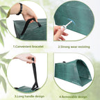 Leaf collector,Heavy leaf pick up tools,Foldable yard waste bag,Large Yard Dustpan-Type Leaf Bags,Reusable Lawn and Leaf Garden Bag with Reinforced Carry Handles (200L)