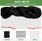 Heavy Duty Garden Netting - 100'x100' Poultry Netting for Chicken Coop, 3/4 Inch Mesh, Protects Fruits, Vegetables Against Squirrels, Deer