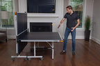JOOLA Rally TL Professional MDF Indoor Ping Pong Table w/Quick Clamp Table Tennis Net & Post Set - 10 Minute Easy Assembly - Corner Ball Holders - Tournament Quality - Includes Playback Mode