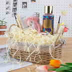 Caleihd Crinkle Cut Paper Grass Cushion Paper Streamer for Christmas Wedding Birthday Bridesmaid Engagement Craft Gift Boxes Bags Filler Decoration 4.5oz Oyster White