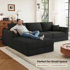 106” Modular Sectional Sofa, Cloud Sectional Couch with Deep Seat, Modern Modular L-Shape Sofa Couch with Chaise,Upholstered Couches for Living Room Bedroom No Assembly Required