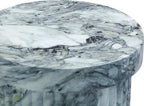Tov Furniture Serafina Marble Pattern Concrete Indoor/Outdoor Side Table