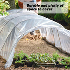 6 Mil Clear Greenhouse Plastic Sheeting,Transparent Plastic Film for Greenhouse, UV Resistant Polyethylene Film for Farm,Garden (8ftx25ft)