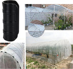 50 PCS 1 inch Greenhouse Clamps Clips 26mm Black ABS Snap Clamp Tube Clip Garden Buildings Tube Clip for Greenhouse Film, Sunshade Nets, Frame Shelters (Outer Ø 1.26”inner Ø 1”)