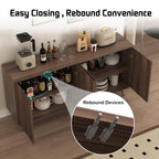 59" Sideboard Buffet Cabinet, Mid-Century Modern Console Table