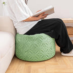 Plush Multi-Functional Ottoman Pouf – Ergonomic Ottoman Foot Rest with Space-Saving Design, Perfect Under Desks, Couches & Sofas (Sage Green)