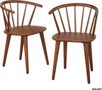 Florence Farmhouse Solid Wood Spindle Dining Chair, Walnut